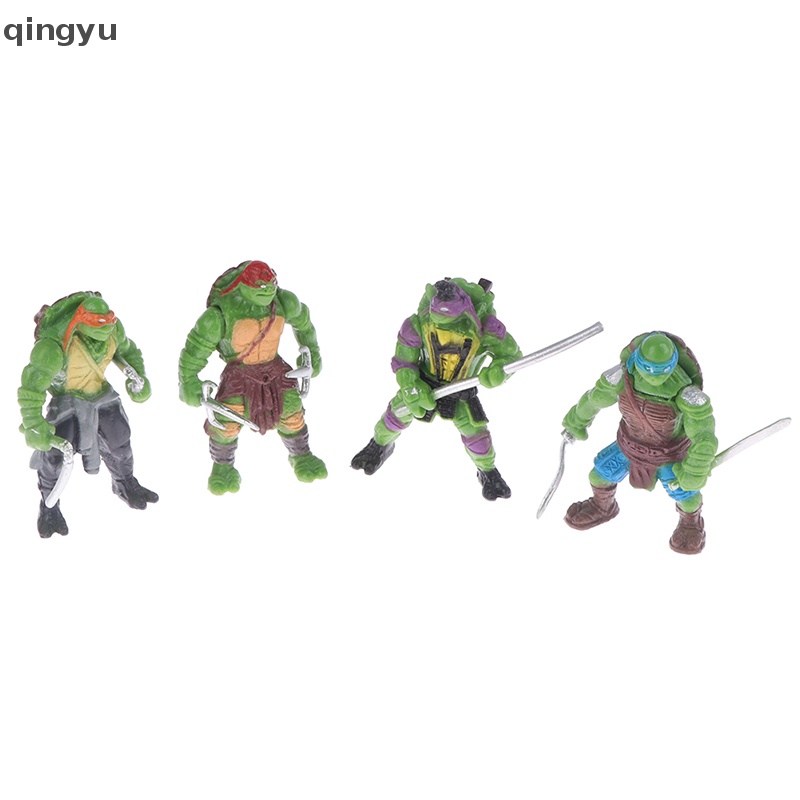 Bộ 6 Đồ trang trí Nhân Vật Ninja Rùa Dễ Thương Dùng Trang Trí Tiểu Cảnh