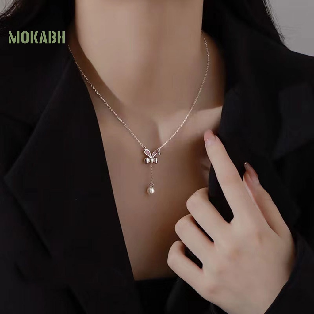 [Mới] Vòng Cổ Mặt Hình Học Đính Ngọc Trai Giả Mạ Điện Trang Trí Sang Trọng Thanh Lịch Dành Cho Nữ