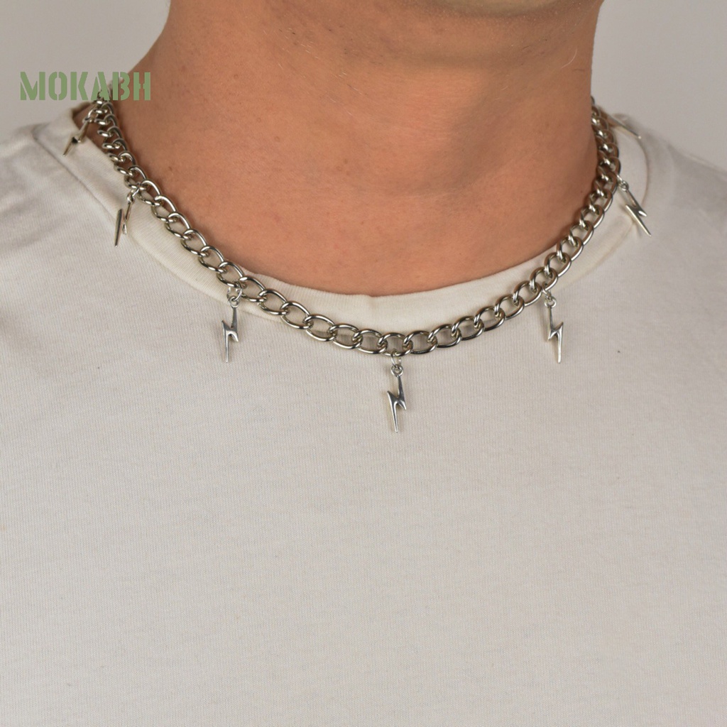 [Mới] Vòng Cổ Dây Xích Mạ Điện Chống Gỉ Mặc Hàng Ngày Đơn Giản Thời Trang Unisex