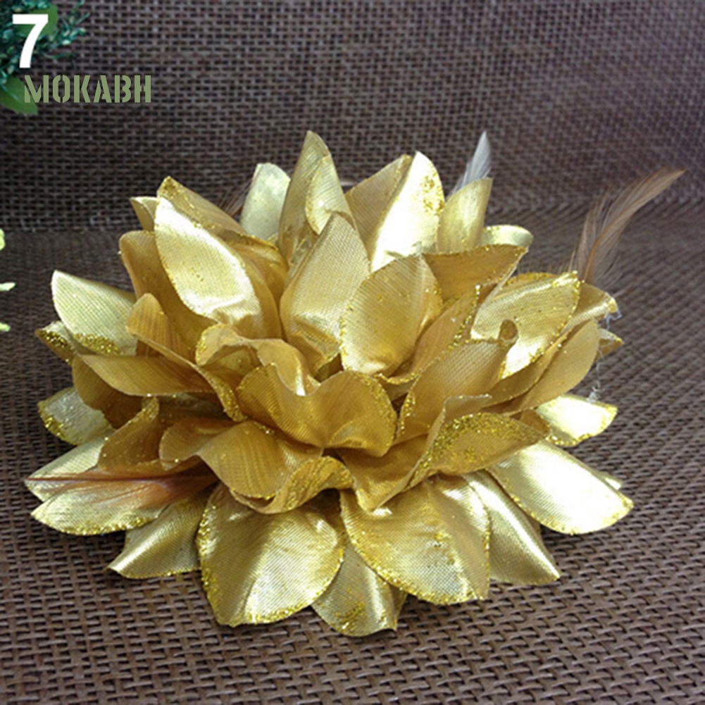 Băng Đô Cài Tóc Co Giãn Đính Hoa Trang Trí Dành Cho Cô Dâu