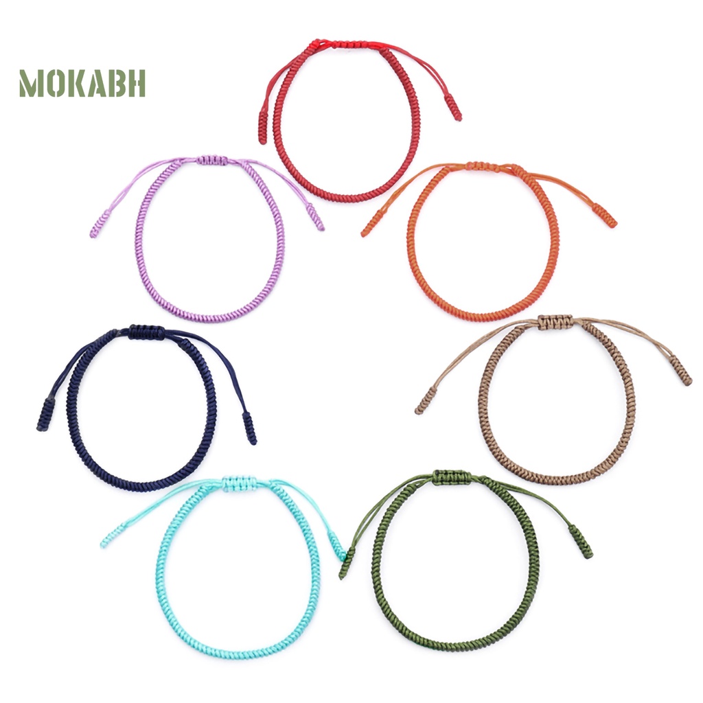 Vòng Tay Dây Bện Màu Sắc Thời Trang Cho Nam Nữ