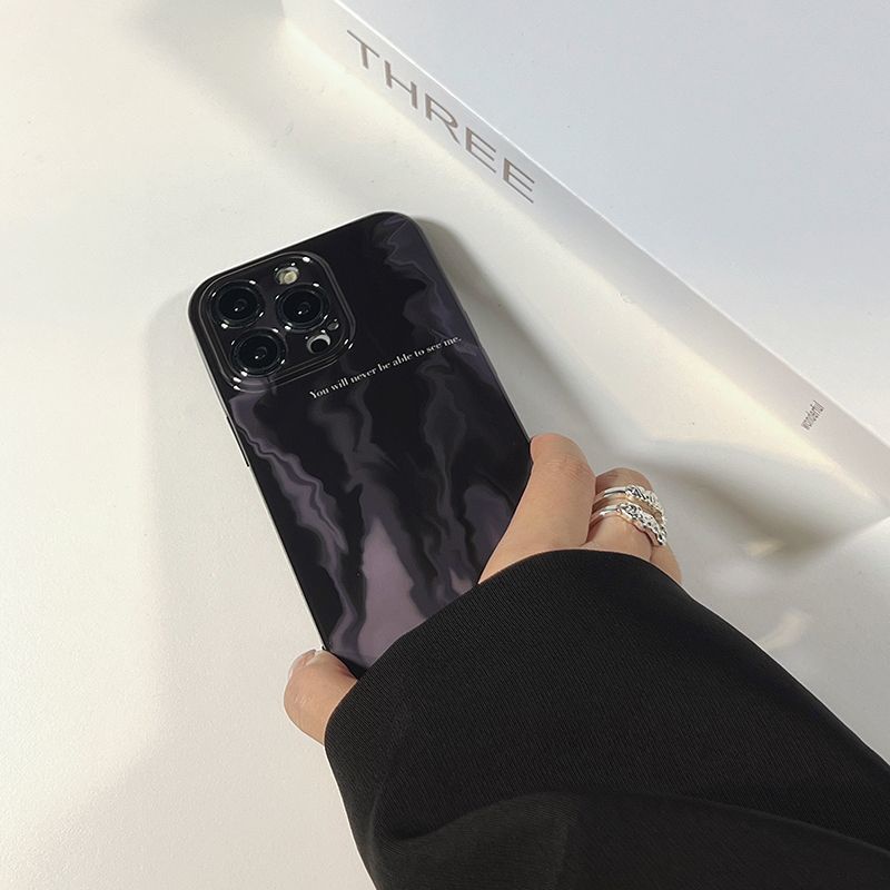 Ốp Điện Thoại Dẻo Màu Đen Thời Trang Chống Rơi Cho Iphone 8 7proxsmax plus 11 / 14 12 / 1213 JPM9