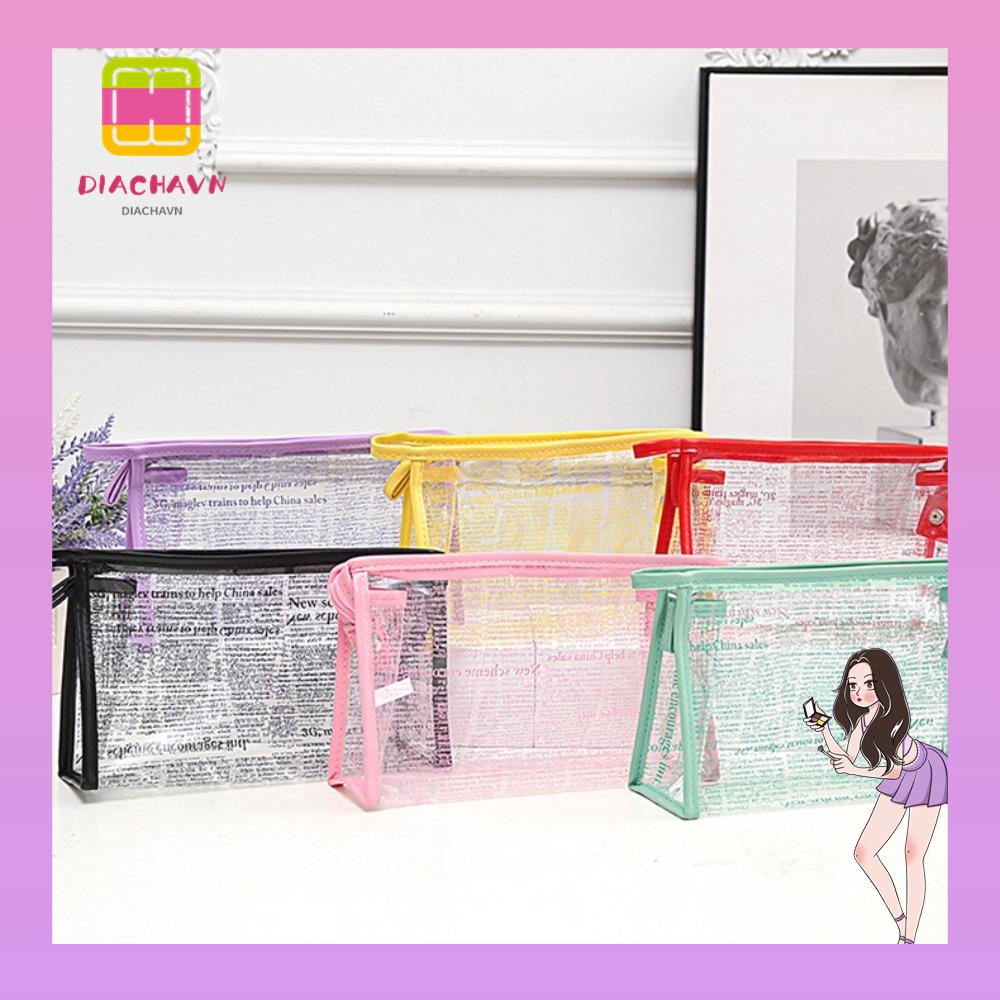 Túi Đựng Mỹ Phẩm Bằng Pvc Chống Văng Nước Tiện Dụng