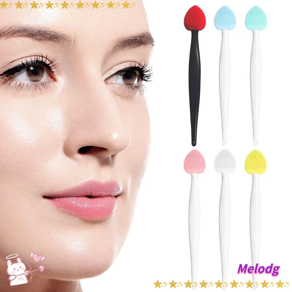 Cọ Tẩy Tế Bào Chết Cho Môi Và Mũi Hai Mặt Bằng Silicon Tiện Dụng