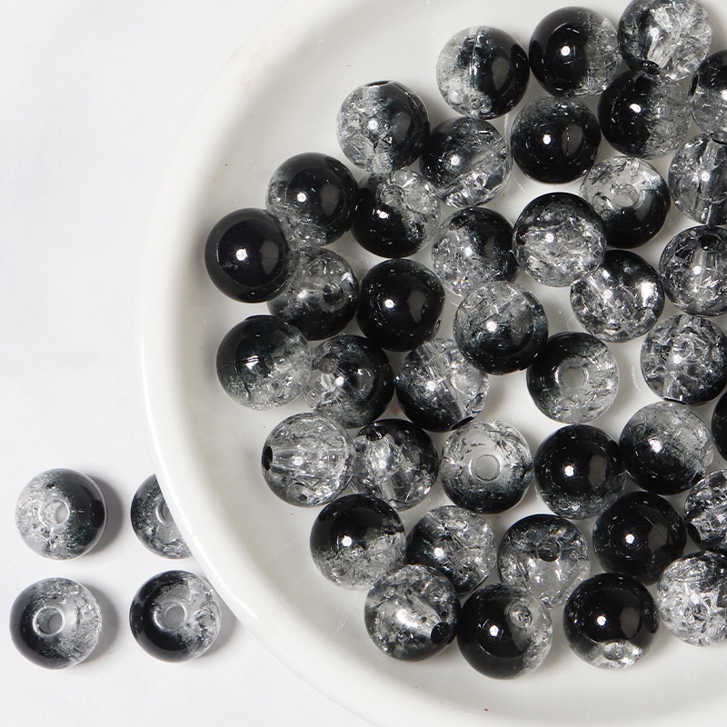 Set 50 Hạt Nhựa Acrylic Trong Suốt Hình Bông Hoa 8 / 10 / 12mm Làm Đồ Trang Sức Thủ Công