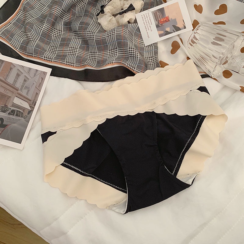 Quần Lót Lụa Lạnh Lưng Thấp Co Giãn Thoáng Khí Không Để Lại Dấu Vết Có Size Lớn Cho Nữ