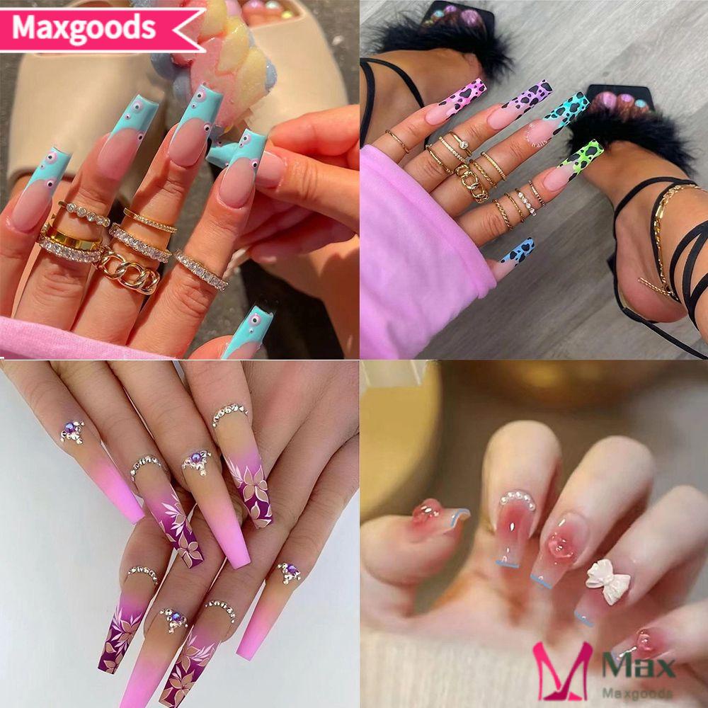 Bộ 24 Móng Tay Giả Che Phủ Toàn Diện Dạng Nhấn