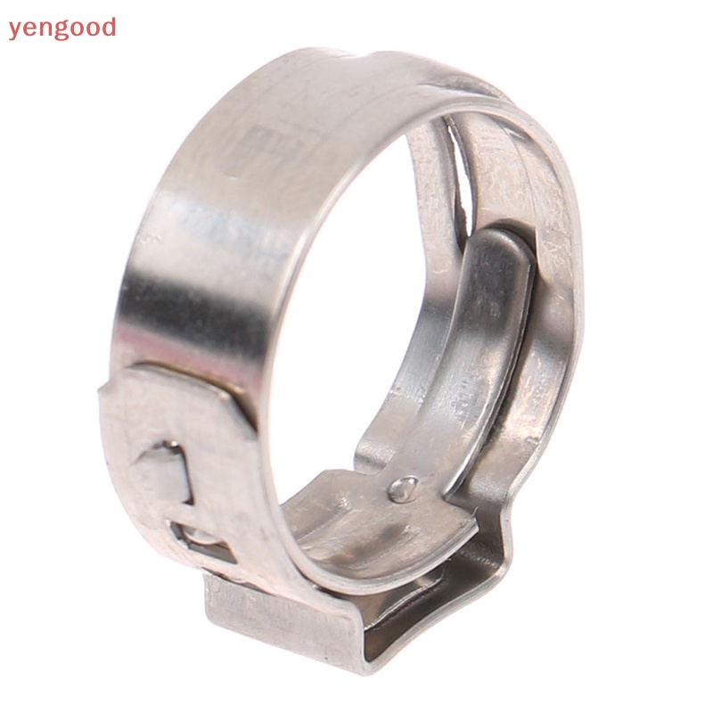 Set 10 Vòng Kẹp Ống Đơn Bằng Thép Không Gỉ 304 Tháo Gỡ Nhanh