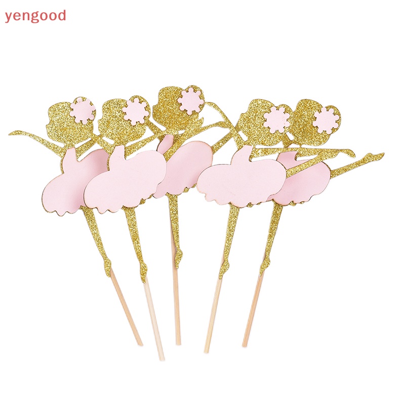 Set 10 Phụ Kiện Trang Trí Bánh Cupcake Chủ Đề Giáng Sinh Đáng Yêu