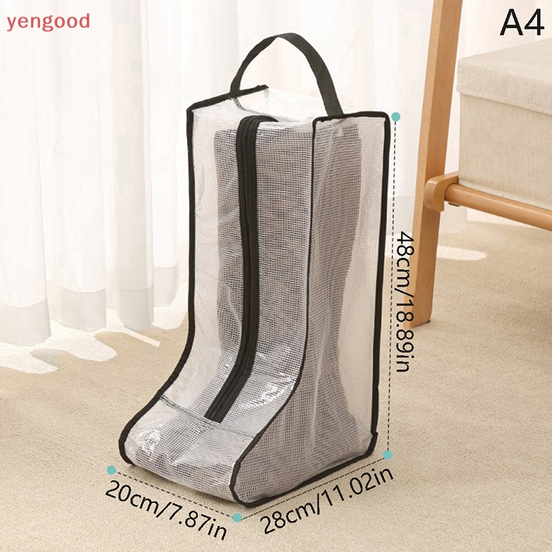 Túi Đựng Bảo Vệ Giày Bốt Trong Suốt Chống Nước Chống Bụi Có Khóa Kéo
