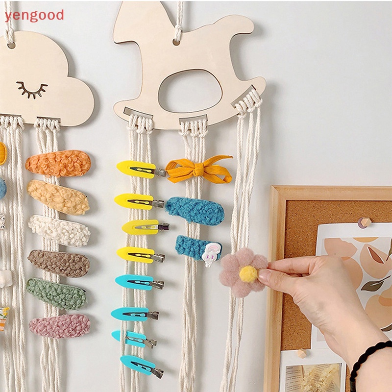 (YGD) Giá Đỡ Kẹp Tóc / Kẹp Tóc Hình Đám Mây Phong Cách Bắc Âu Cho Bé Gái