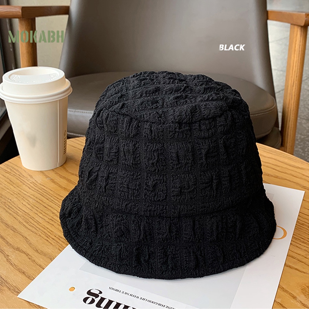 [Mok Abh] Mũ Ngư Dân Phẳng Màu Trơn Che Mặt Chống Nắng Gấp Gọn Được Trang Trí Sân Vườn Cho Nữ