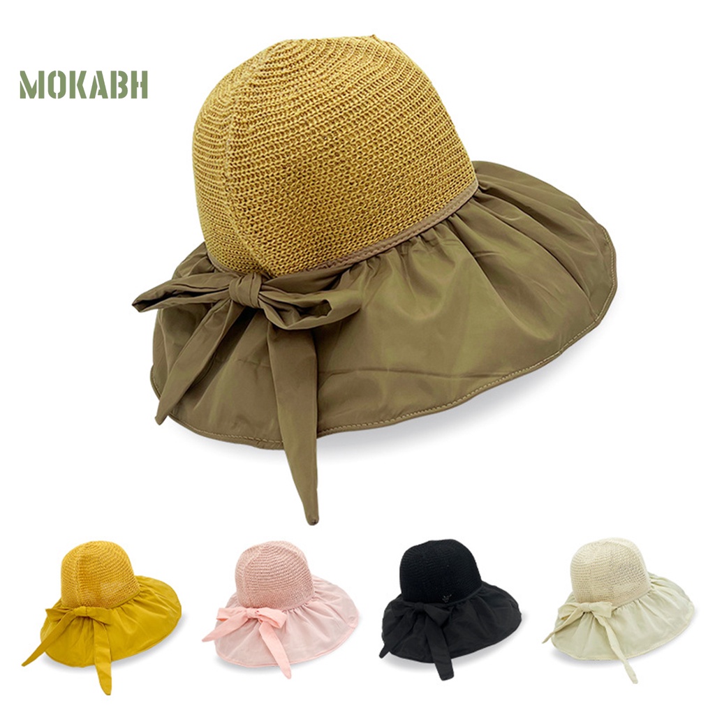 Nón Tai Bèo Vành Rộng Chống Tia UV Thoáng Khí Thời Trang Mùa Hè Cho Nữ