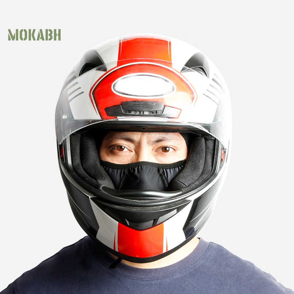 [Mok Abh] Khăn Choàng Co Giãn Thoáng Khí Nhanh Khô Chống Nắng Bảo Vệ Toàn Diện Màu Trơn Dùng Khi Đi Xe Máy Trượt Tuyết Ngoài Trời