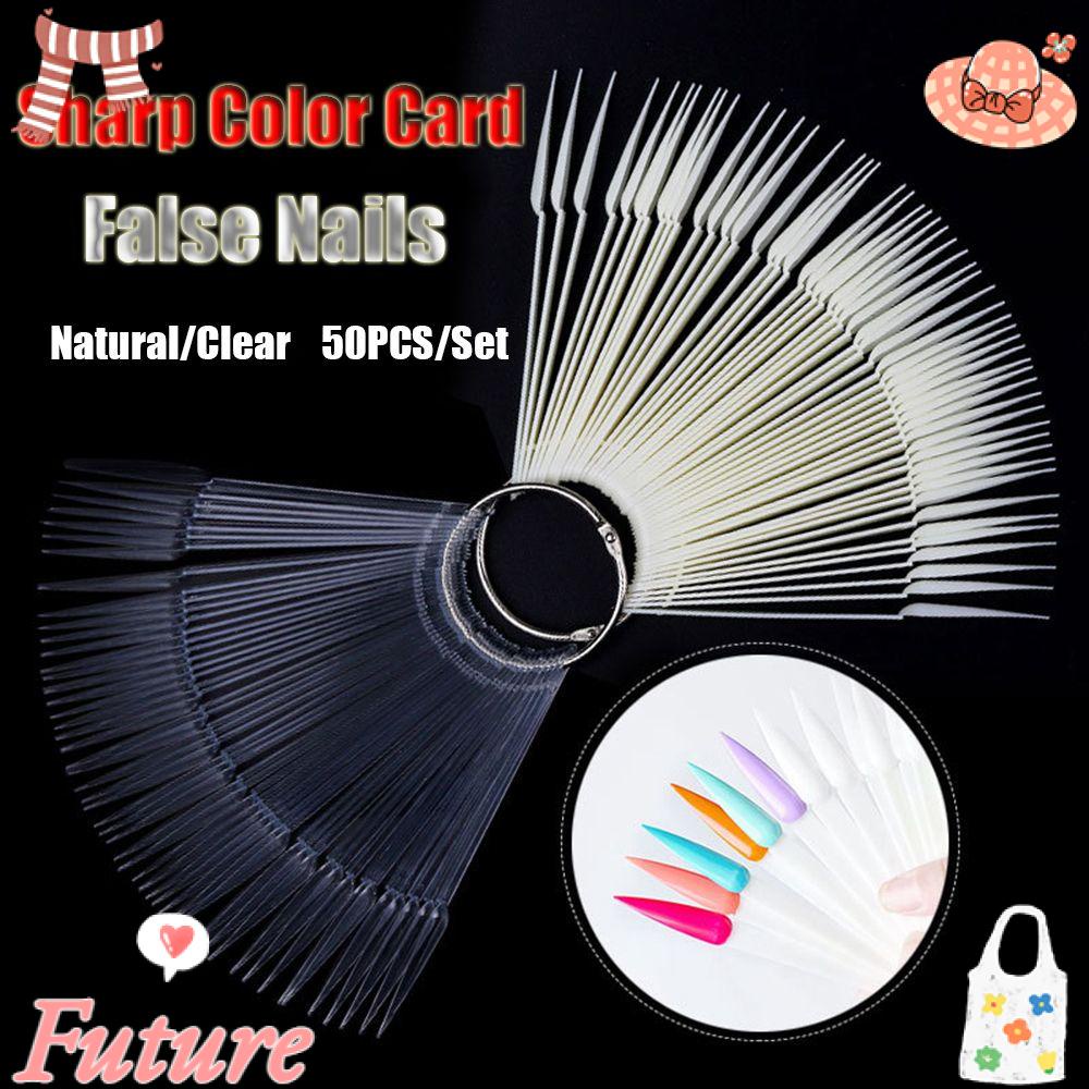 Bảng Móng Tay Giả Trong Suốt Bằng Acrylic Dùng Thực Hành Làm Móng DIY
