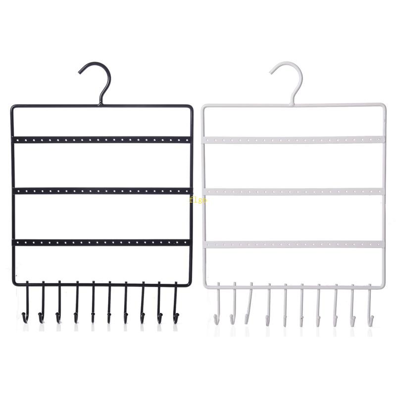 Giá Đỡ Trưng Bày Trang Sức Treo Tường Bằng Sắt Kèm 10 Móc