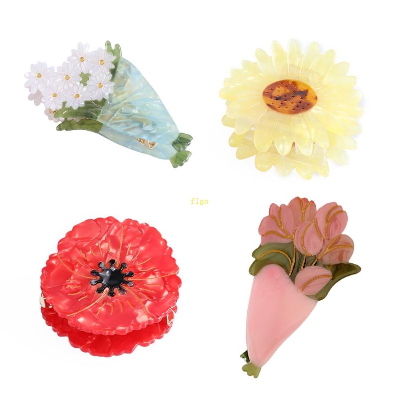 Kẹp Tóc Hình Hoa Nhiều Màu Sắc Thời Trang Dành Cho Nữ