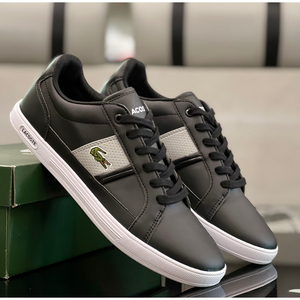 Giày Lacoste Chính Hãng Nam Dòng Thể Thao Lịch Lãm Thời Trang Da Cao Câp Full Box