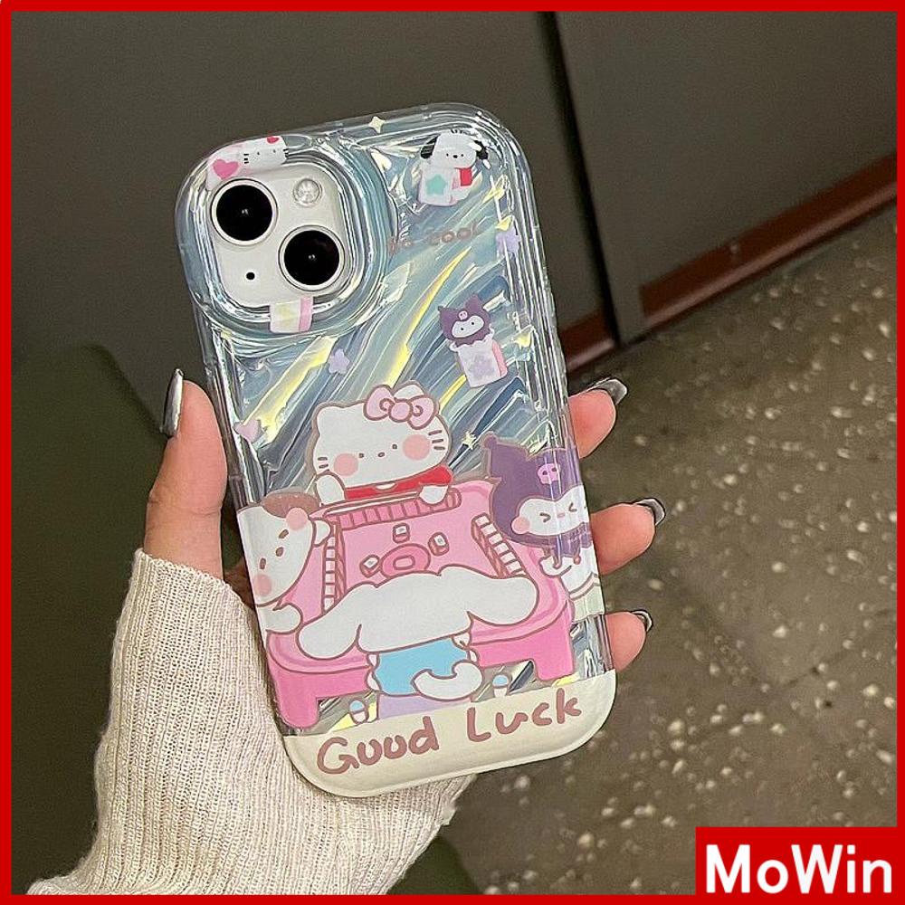 Ốp lưng iPhone 14 Pro Max Ốp Lưng iPhone Ốp Lưng Điện Thoại Trong Suốt Phản Quang Laser Ốp Lưng Mềm TPU Túi Khí Chống Sốc Mèo Hoạt Hình Dễ Thương Tương thích với iPhone 13 Pro max 12 Pro Max 11 xr xs max 7 8