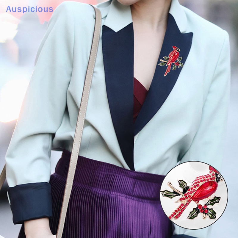 Ghim Cài Áo Hình Chú Chim Nhiều Màu Sắc Đính Đá Thời Trang Cho Nữ