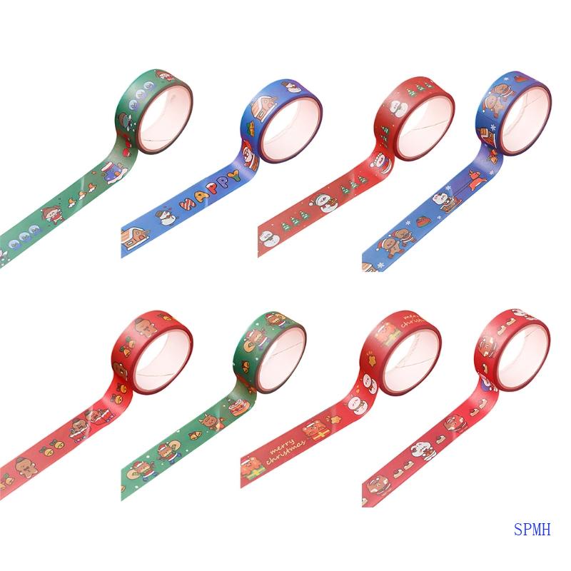 Băng Keo Siêu Dính Họa Tiết Hoạt Hình Giáng Sinh Trang Trí Sổ Tay