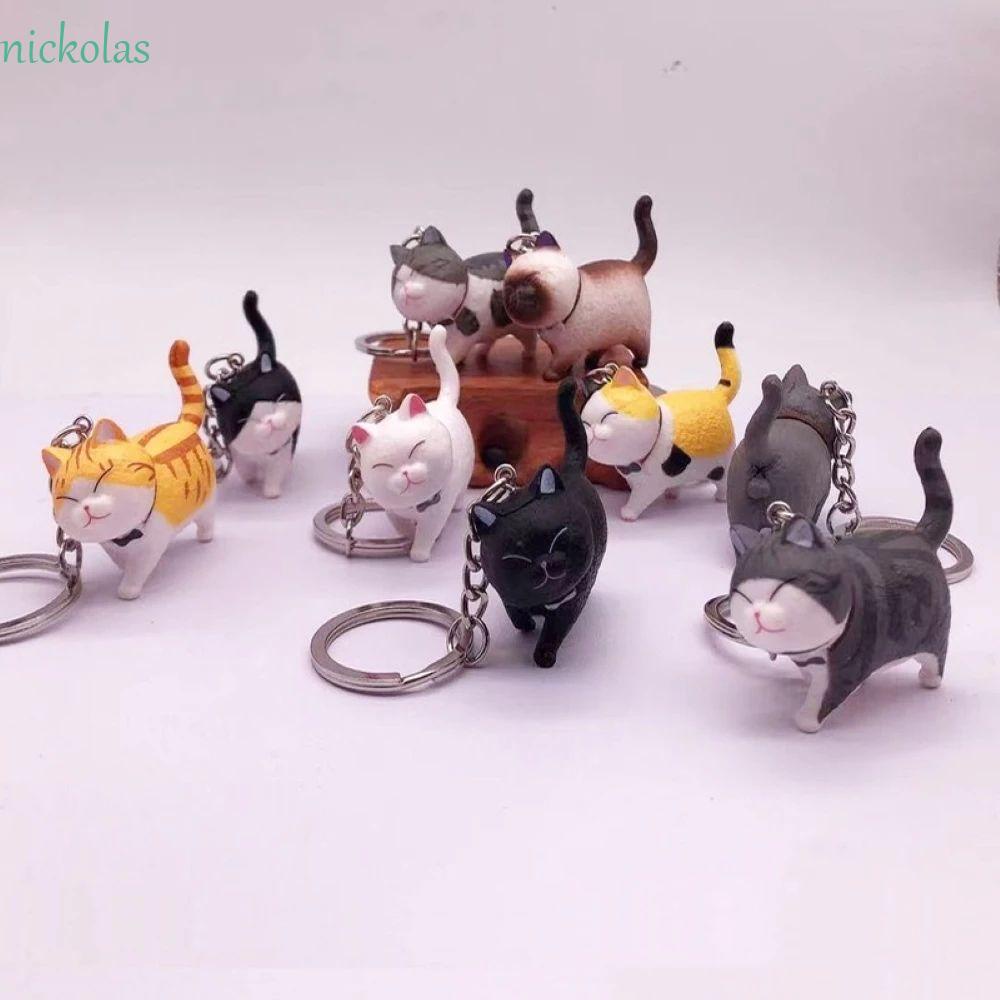 Móc Khóa Hình Mèo Hoạt Hình Đáng Yêu