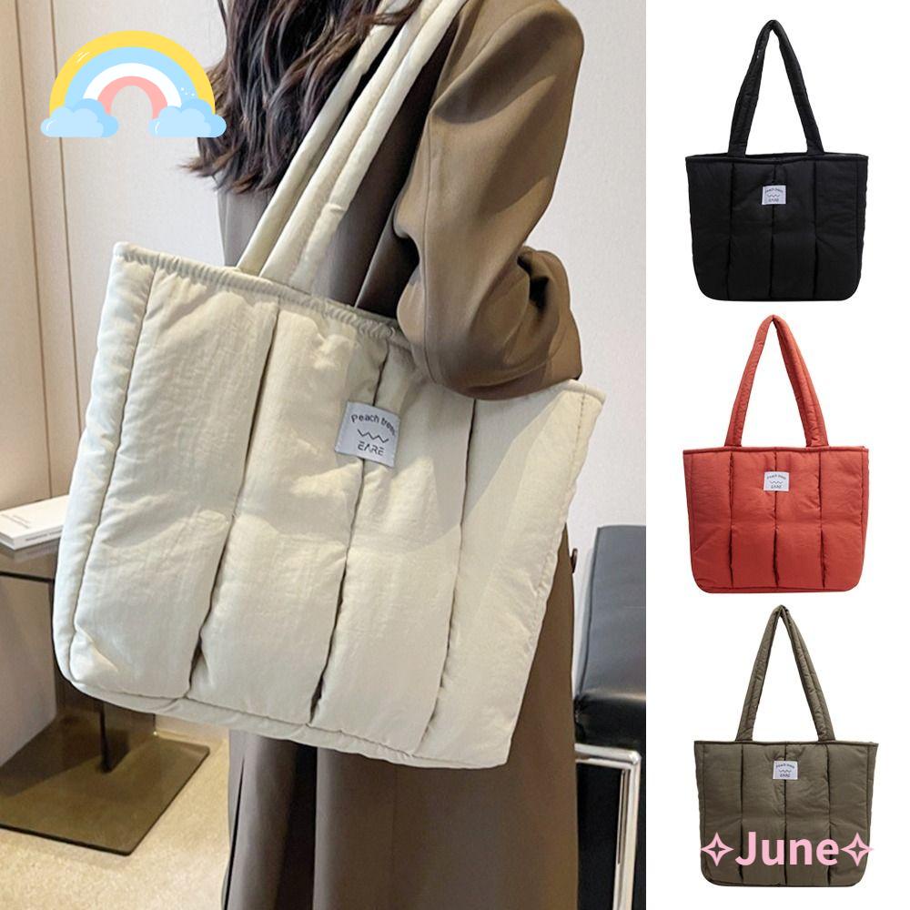 Túi Xách Đeo Vai Cỡ Lớn Họa Tiết Kẻ Sọc Thời Trang