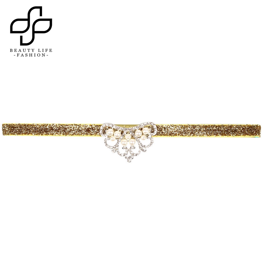 Băng Đô Cài Tóc Hình Vương Miện Lấp Lánh Dễ Thương Cho Bé Gái