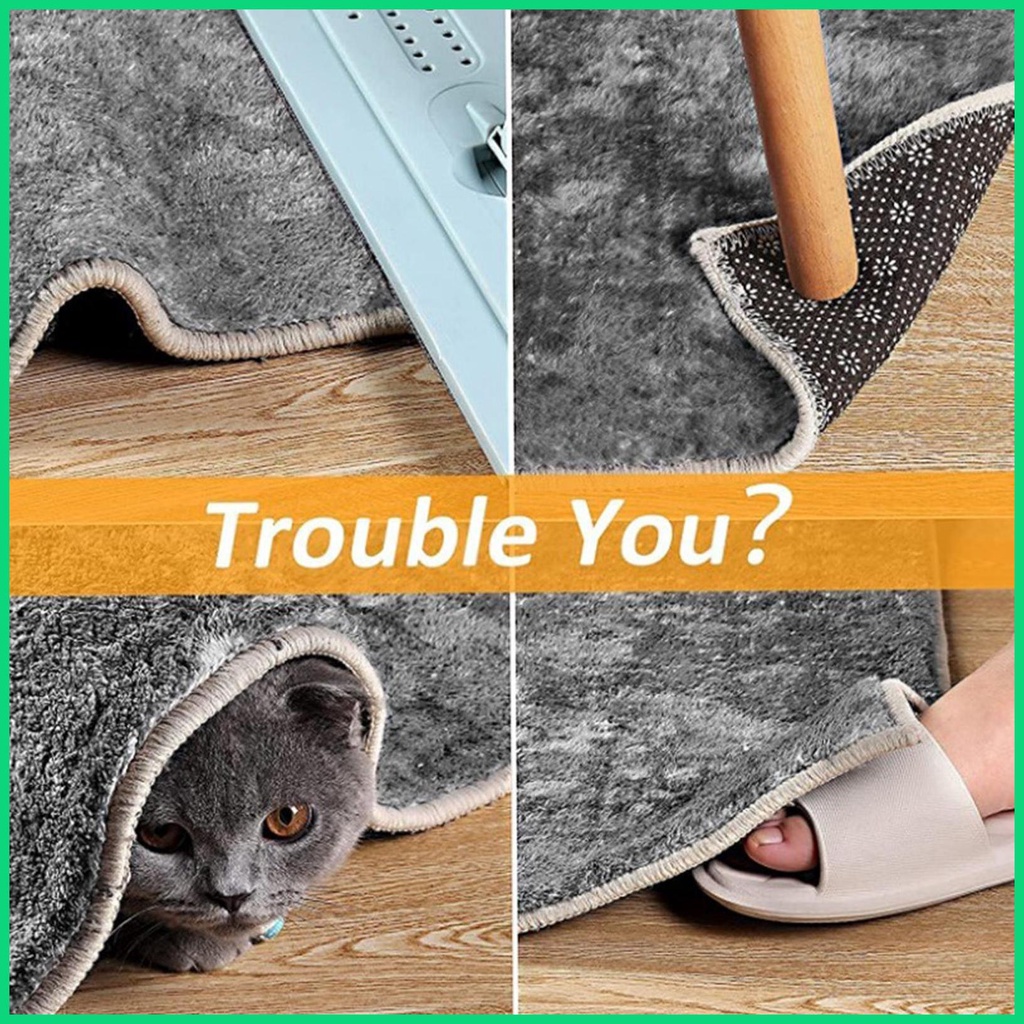 Set 16 Miếng Dán Hai Mặt Chống Trượt Cho Thảm Trải Sàn