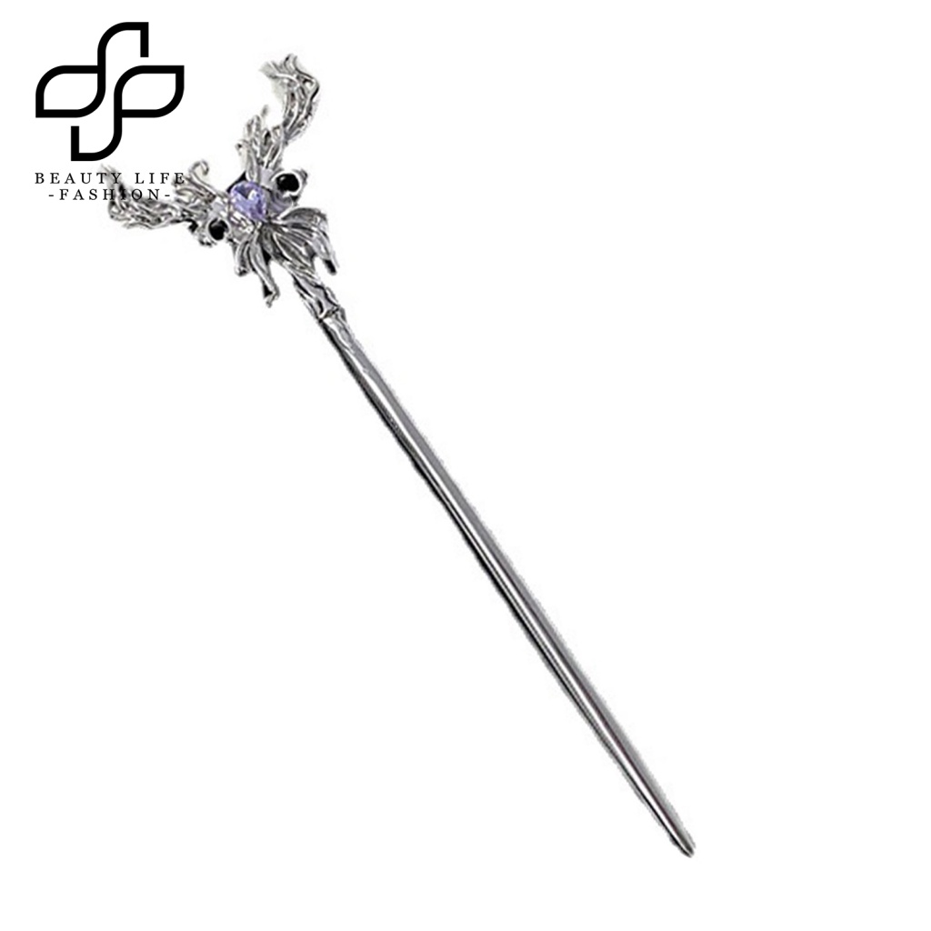 Trâm Cài Tóc Hình Bướm Đính Đá Phong Cách Cổ Điển Cho Nữ