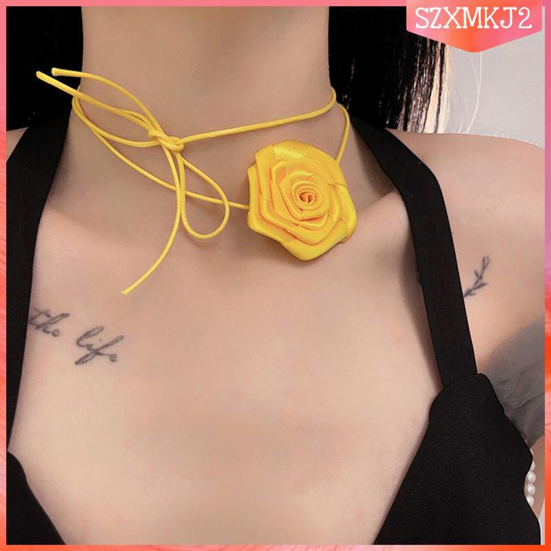Vòng Cổ Choker Họa Tiết Hoa szxmkj2 Thời Trang Dự Tiệc
