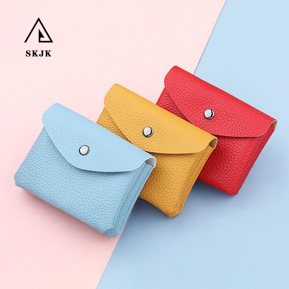 Ví Da PU Cầm Tay Hai Ngăn Có Khóa Kéo Thanh Lịch Cho Nữ