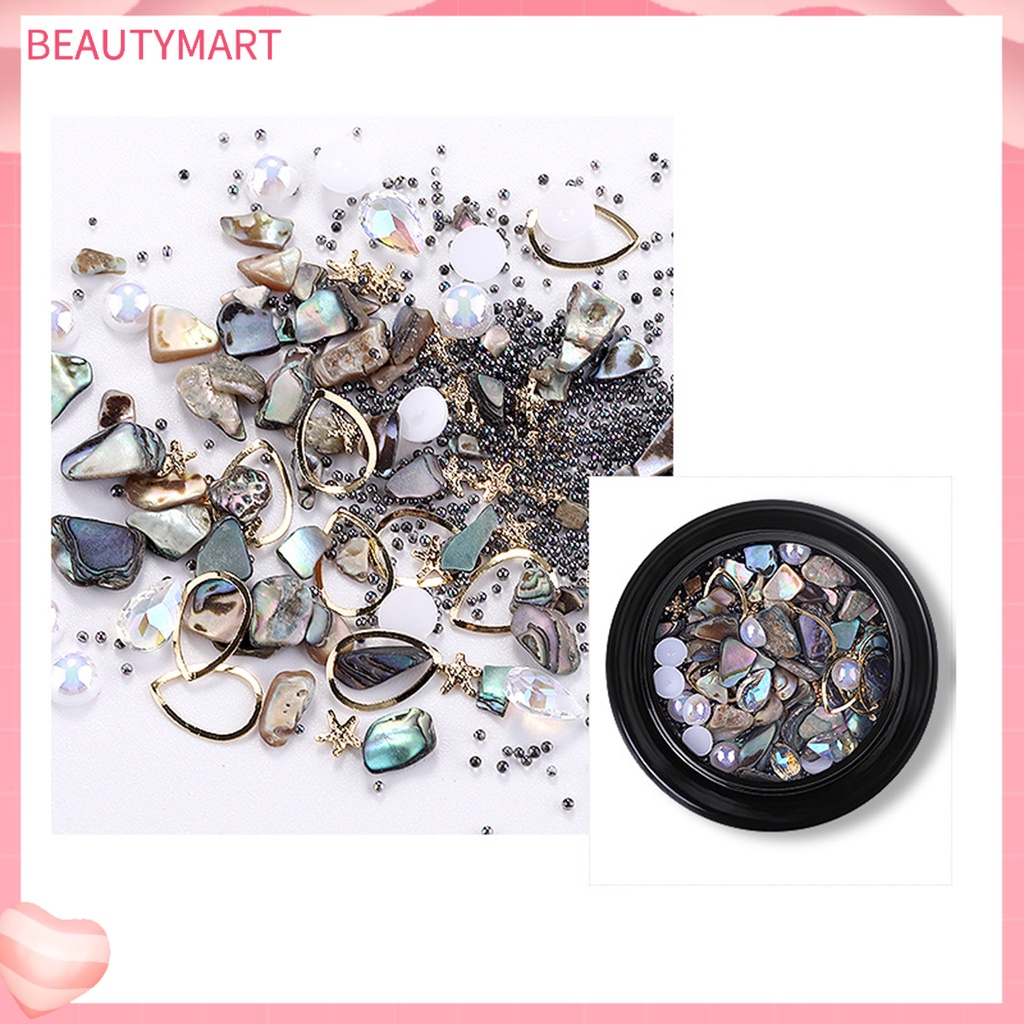 1 Hộp Đá Vỏ Sò Đính Trang Trí Móng Tay Dễ Sử Dụng