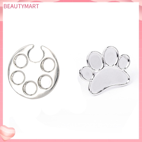 Nhẫn Hở Hình Dấu Chân Mini Trang Trí Móng Tay Nghệ Thuật Cho Nữ [beautymart]