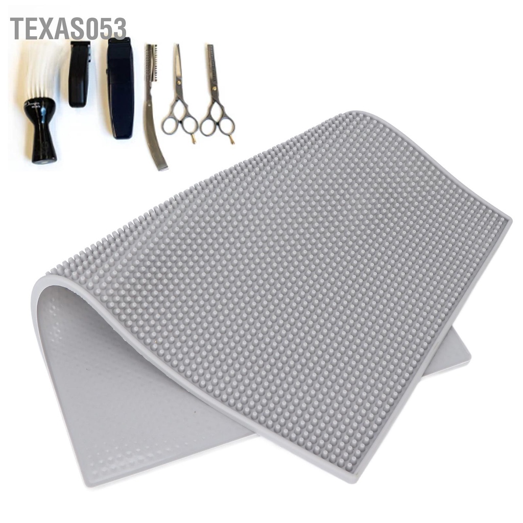 Texas053 Dụng Cụ Tạo Kiểu Tóc Silicone Thảm Chống Trượt Kéo Lược Lưu Trữ Miếng Lót Cho Salon