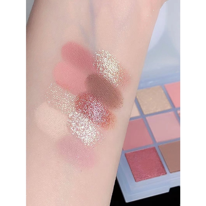 Bảng Phấn Mắt Cappuvini 9 Màu Tông Lì Chống Nước Lâu Trôi