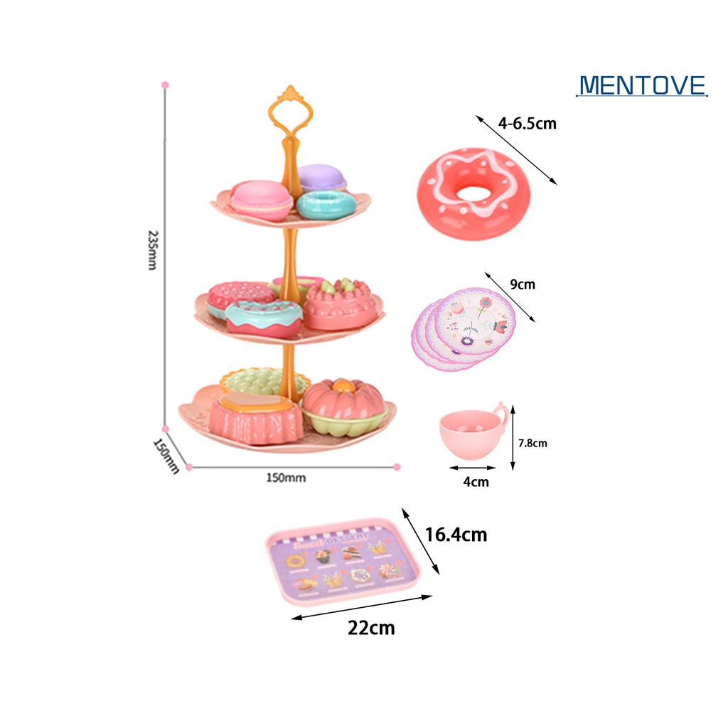 Set 35 Món Đồ Chơi Mô Phỏng Vali + Khay Đựng Ấm Trà + Khay Trưng Bày Bằng ABS Có Thể Tháo Rời Cho Bé Gái