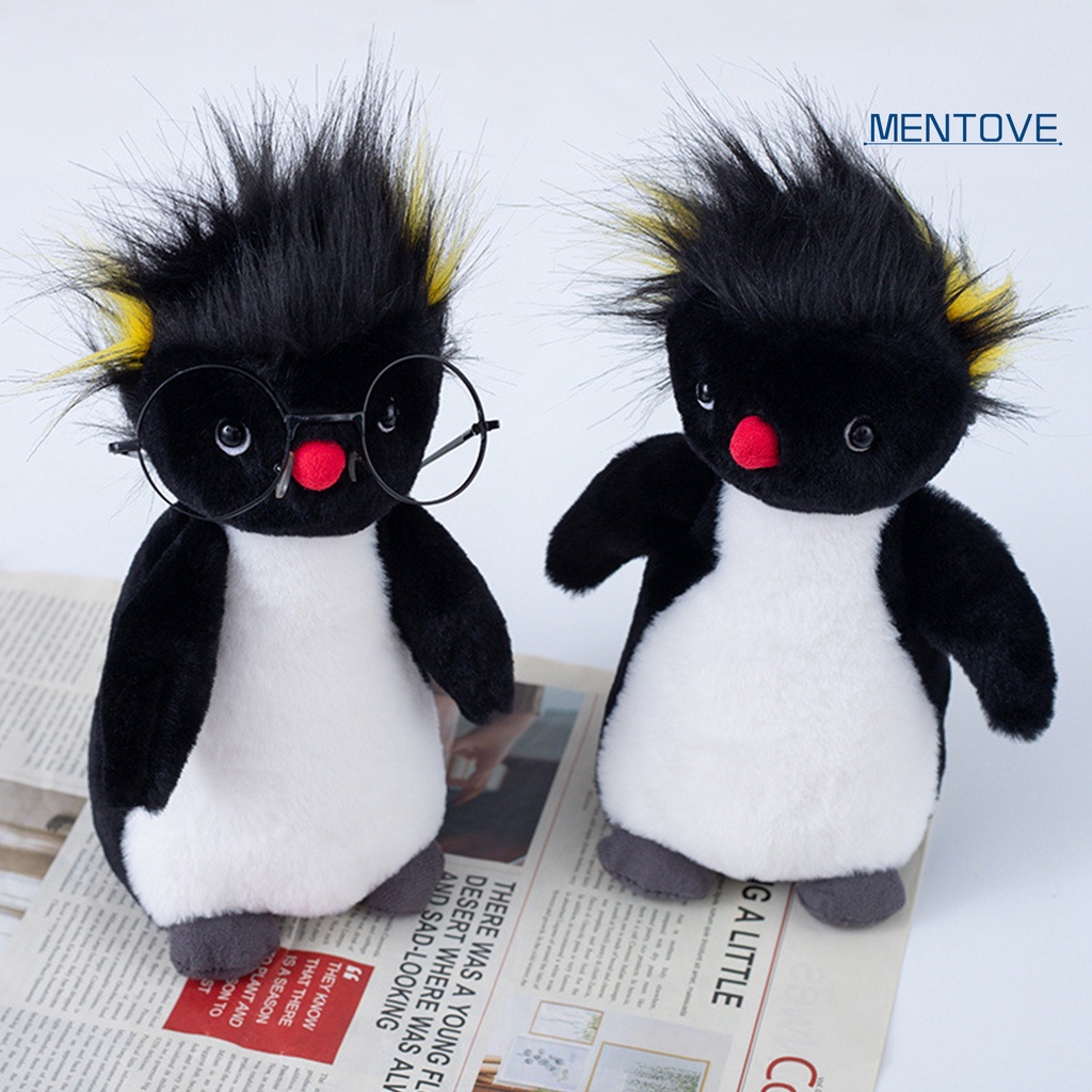 Đồ chơi nhồi bông Hình Chim Cánh Cụt Mắt 3D Dễ Thương 23cm