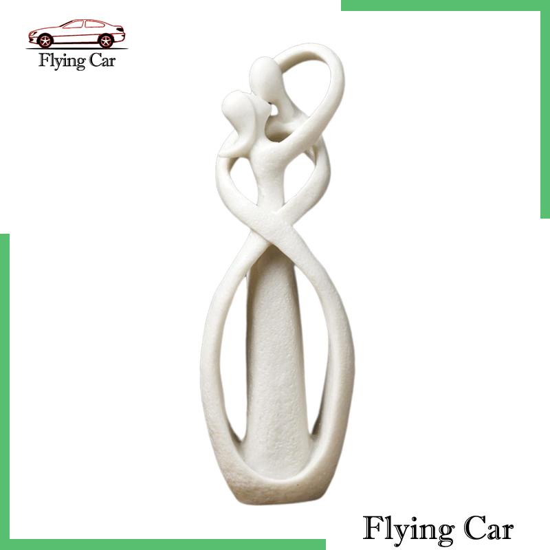 [Lzdjfmy2] Bức Tượng Cặp Đôi Tinh Tế Hiện Đại Tinh Tế Trang Trí Văn Phòng