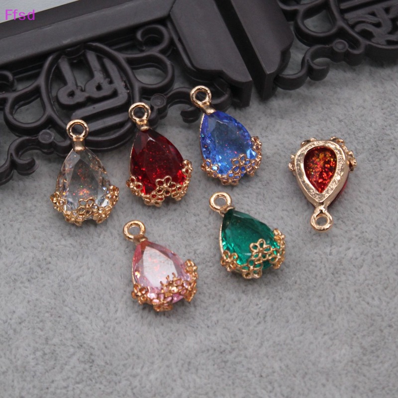 Bộ 5 Nút Đính Đá 13 * 20mm Dùng Làm Trang Sức DIY