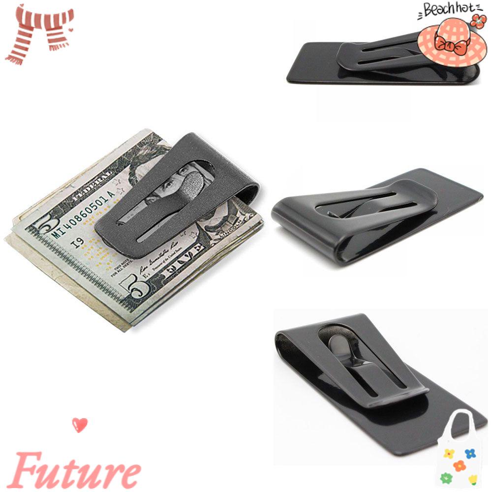 Ví Kẹp Tiền Mỏng Màu Đen Thời Trang Cho Nam