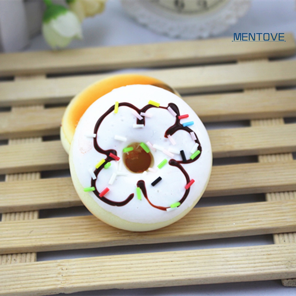 Đồ Chơi Nắn Bóp Đàn Hồi Giảm Stress Hình Bánh Donut