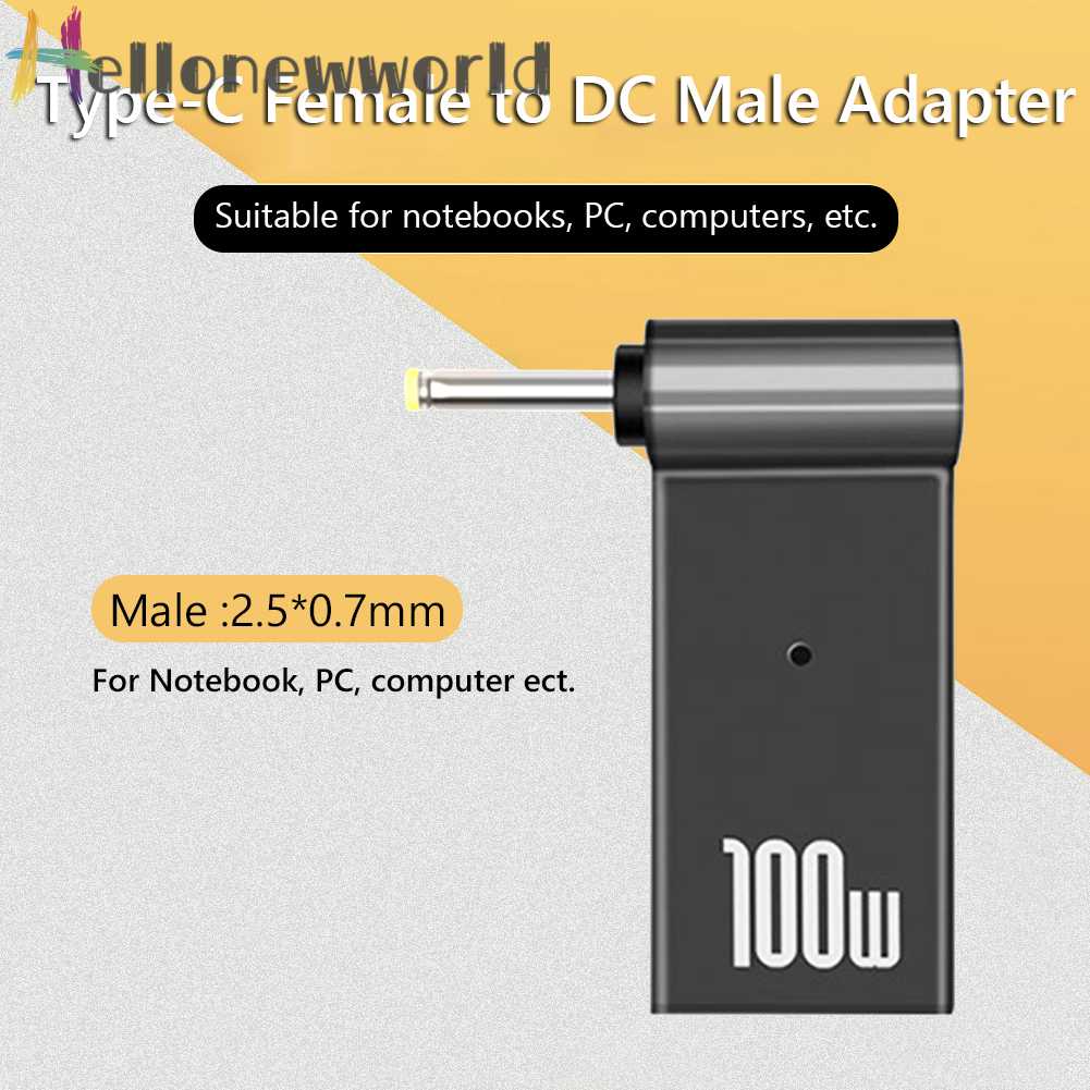 Đầu Nối Nguồn USB Type-C 100W Cho Laptop