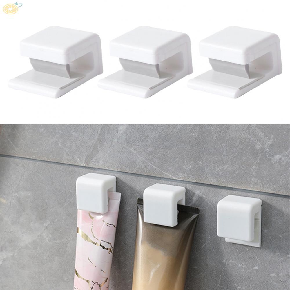 【VARSTR】3pc Self Adhesive Toothpaste Holder Dispenser Wall Mount High Quality Organizer