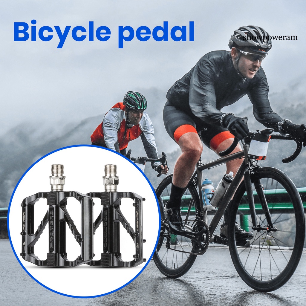 1 Cặp Bàn Đạp Xe Đạp Thiết Kế Rỗng Siêu Nhẹ Tháo Lắp Nhanh Chống Trượt Bằng Hợp Kim Nhôm