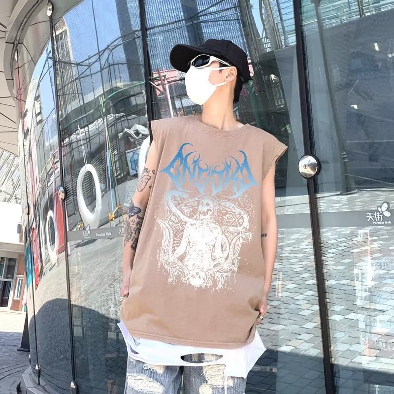 Áo Thun Sát Nách Thể Thao Phong Cách Đường Phố Thời Trang Mùa Hè Cho Nam