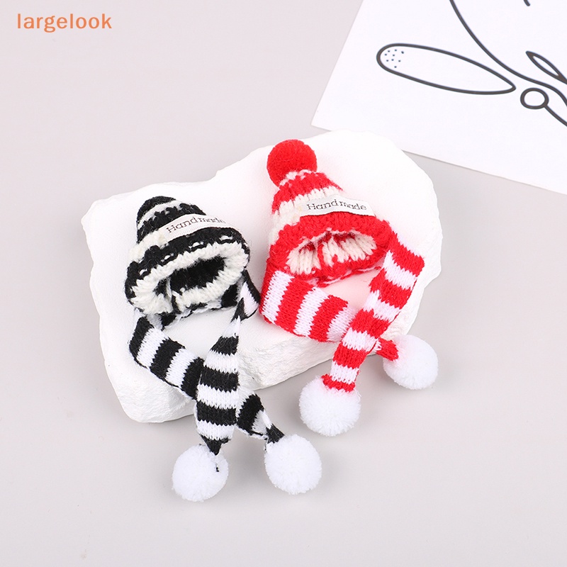 Nón Dệt Kim Mini + Khăn Choàng Cổ Thời Trang Giáng Sinh Cho Búp Bê