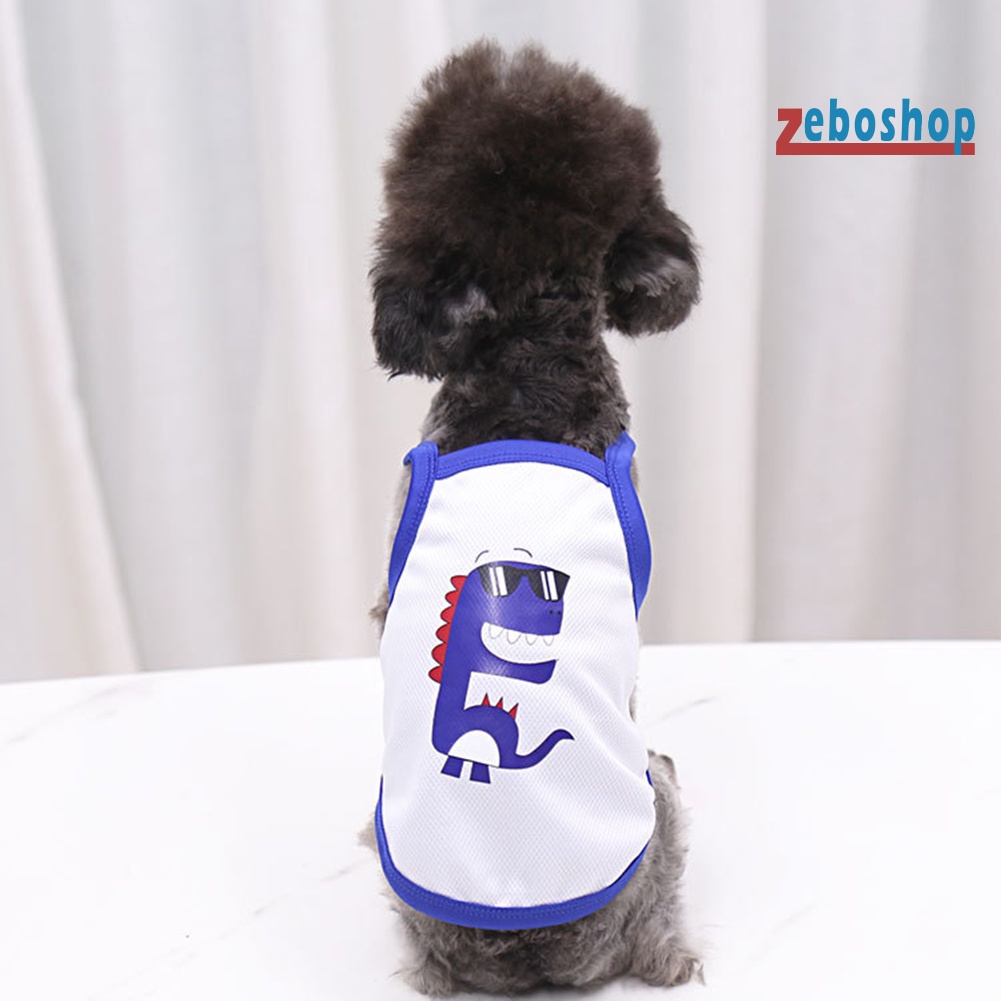 Áo Sát Nách Họa Tiết Quả Bơ / Khủng Long Dễ Thương Cho Cún Cưng