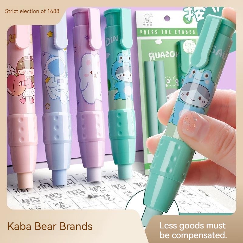 Cục Tẩy Hình Gấu Kaba Hoạt Hình Đáng Yêu Có Thể Thu Gọn Cho Bé