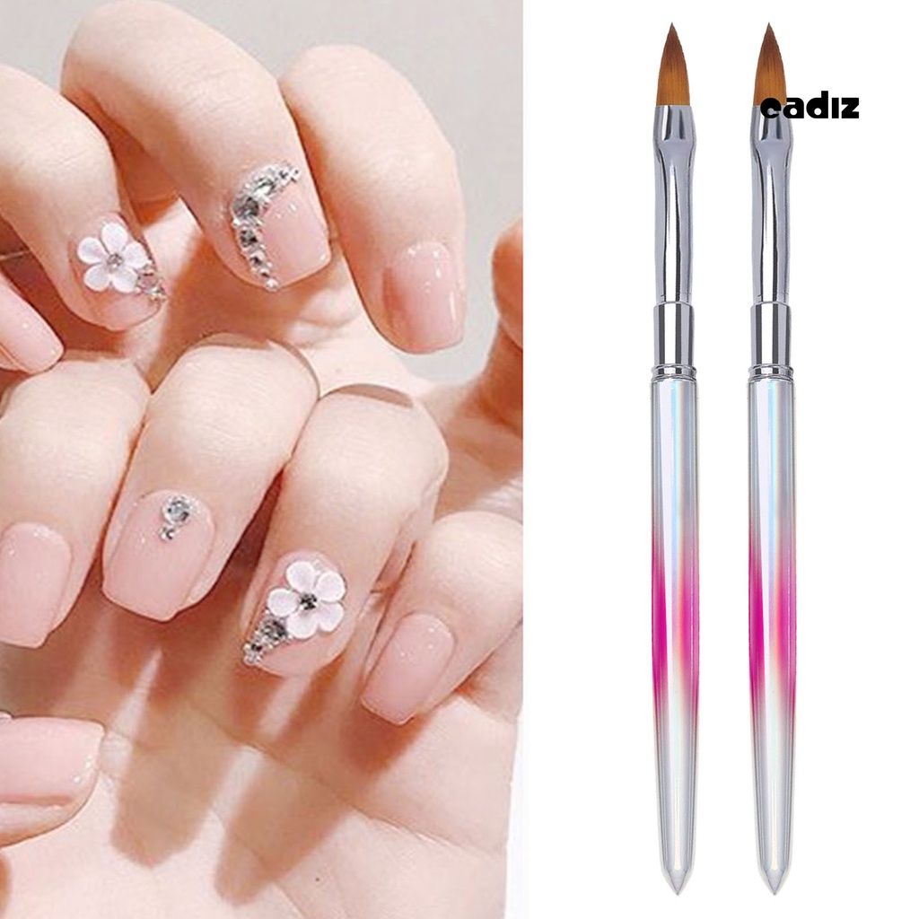 Cọ Trang Trí Móng Tay Cán Kim Loại Mềm Chống Trượt Thoải Mái Chuyên Nghiệp